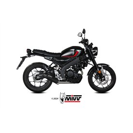 Mivv Sport Exhaust Full System Black carbon end cap Yamaha XSR 125
