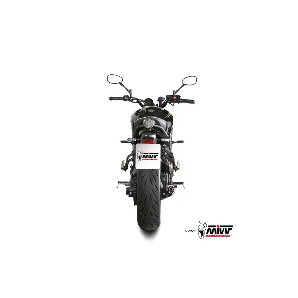 Mivv Komplette Sport-Auspuffanlage Schwarz Carbon-Endkappe Yamaha XSR 700