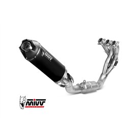 Mivv Sport Exhaust Full System Black carbon end cap Yamaha MT-09 / SP / FZ-09