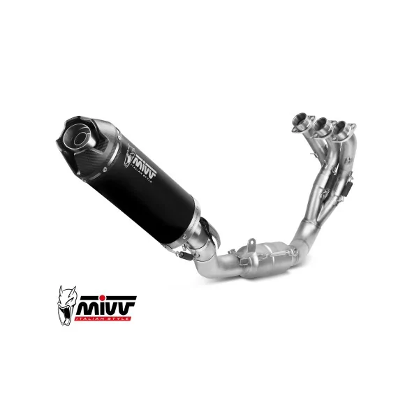 Mivv Scarico Sportivo Completo Nero fondello carbonio Yamaha MT-09 / SP / FZ-09