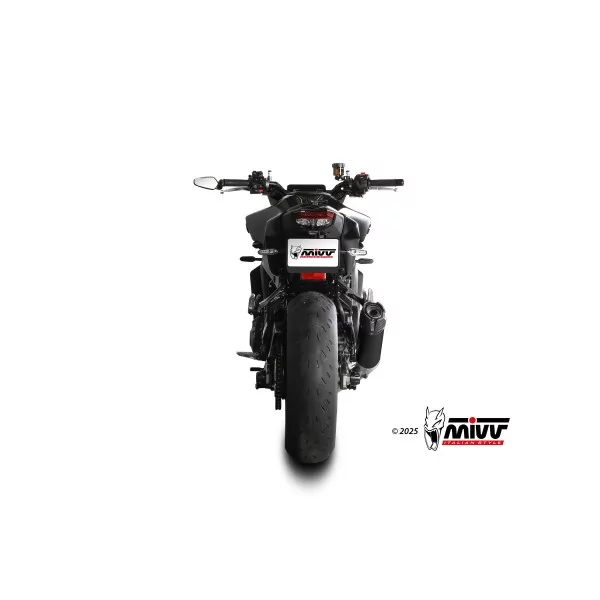 Mivv Sport Exhaust Full System Black carbon end cap Yamaha MT-09 / SP / FZ-09