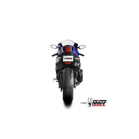 Mivv Sport Exhaust Full System Black carbon end cap Yamaha R9