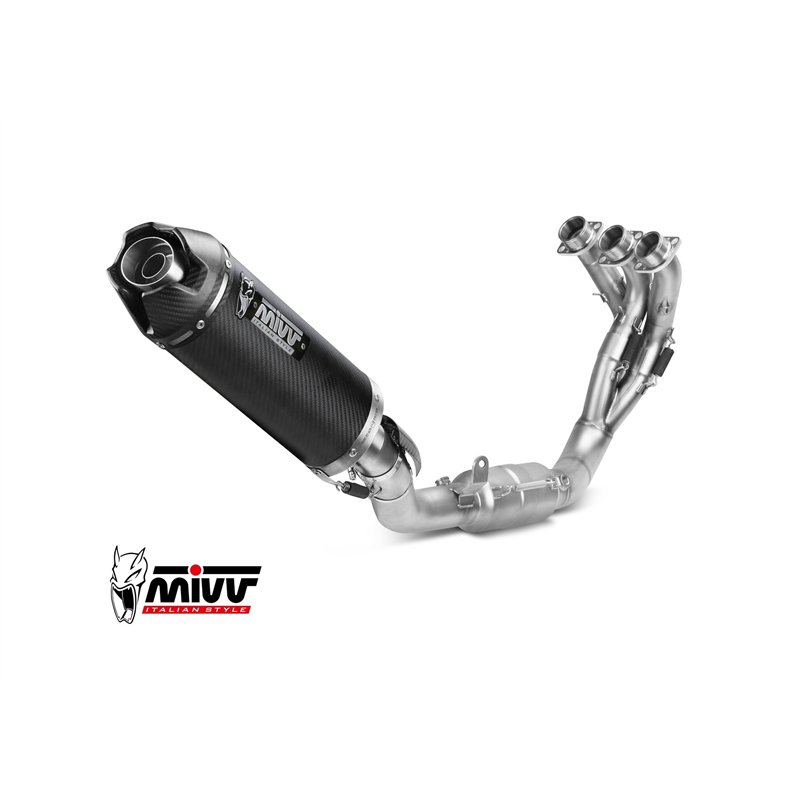 Mivv Sport Exhaust Full System Carbon carbon end cap Yamaha MT-09 / SP / FZ-09