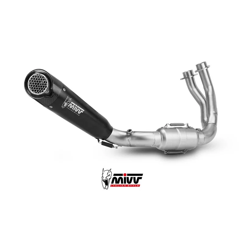 Mivv Sport Exhaust Full System Black Yamaha MT-07