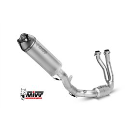 Mivv Sport Exhaust Full System Titanium carbon end cap Yamaha MT-07