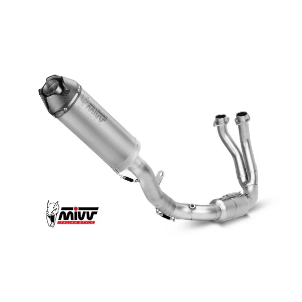 Mivv Echappement Sport Complet Titane fond carbone Yamaha MT-07