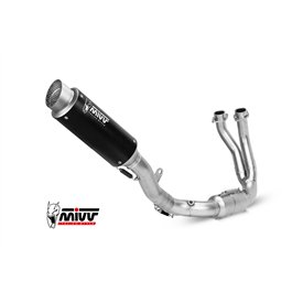 Mivv Komplette Sport-Auspuffanlage Schwarz Yamaha MT-07