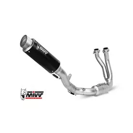 Mivv Komplette Sport-Auspuffanlage Schwarz Yamaha MT-07