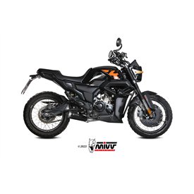 Mivv Komplette Sport-Auspuffanlage Schwarz Zontes ZT 125 GK