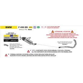 Arrow Exhaust Bmw F 450 GS