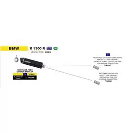 Arrow Exhaust Bmw K 1300 R