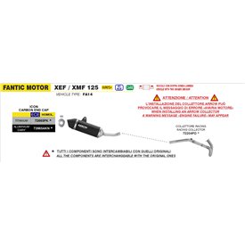 Arrow Exhaust Fantic XEF / XMF 125 - Icon