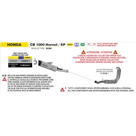 Arrow Exhaust Kit Collecteurs Racing Inox Honda CB 1000 Hornet / SP