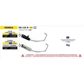 Arrow Exhaust Honda CB 125 R - Thunder
