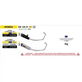Arrow Exhaust Honda CB 125 R - X-Kone