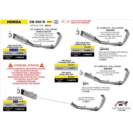 Arrow Exhaust Honda CB 650 R - Indy Race EVO