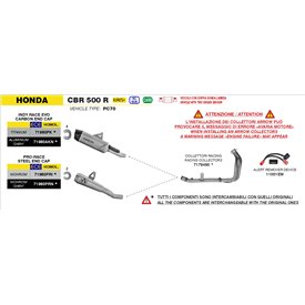Arrow Exhaust Honda CBR 500 R - Pro-Race