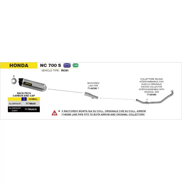 Arrow Exhaust Honda Integra 750 DCT
