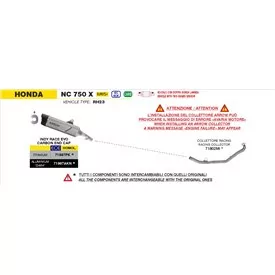Arrow Exhaust Honda NC 750 X - Indy Race EVO