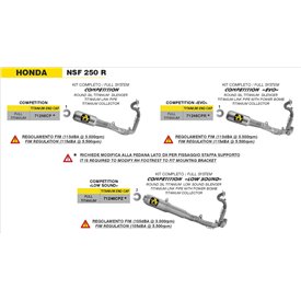 Arrow Exhaust Honda NSF 250 R - Racing