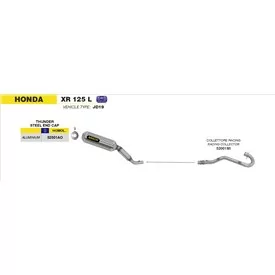 Arrow Exhaust Honda XR 125 SM Dall'ara