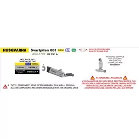 Arrow Exhaust Husqvarna Svartpilen 801