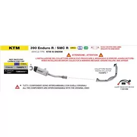 Arrow Exhaust Ktm 390 Enduro R / SMC-R