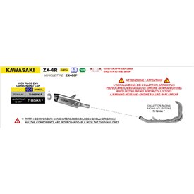 Arrow Exhaust Kit Collecteurs Racing Kawasaki ZX-4R