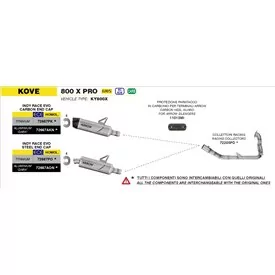 Arrow Exhaust Kove 800X Pro / Rally