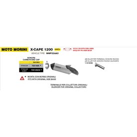 Arrow Exhaust Moto Morini X-CAPE 1200 - Racing