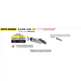 Arrow Exhaust Moto Morini X-CAPE 1200 - Racing