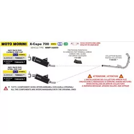 Arrow Exhaust Kit Colectores Racing Inox Moto Morini X-CAPE 700