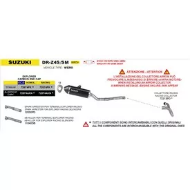 Arrow Exhaust Suzuki DR-Z4S / DR-Z4SM