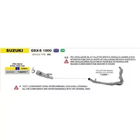 Arrow Exhaust Suzuki GSX-S 1000 / 1000 F