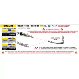 Arrow Exhaust Racing-Krümmer-Kit Edelstahl Suzuki GSX-S 1000 / 1000 GT