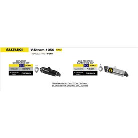 Arrow Exhaust Suzuki V-STROM 1050 - Explorer