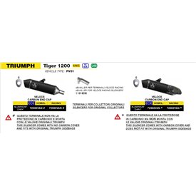 Arrow Exhaust Triumph Tiger 1200