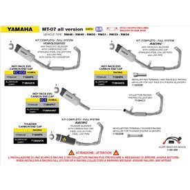 Arrow Exhaust Yamaha MT-07 - Indy Race EVO