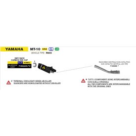 Arrow Exhaust Yamaha MT-10 - Indy Race