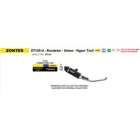 Arrow Exhaust Zontes 125 U - Urban - Roadster
