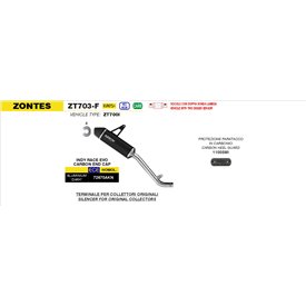 Arrow Exhaust Zontes ZT703-F