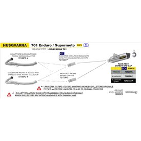 Arrow Exhaust Kit Collettori Racing Titanio Husqvarna 701 Enduro/supermoto