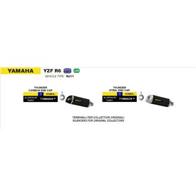 Arrow Exhaust Homologierter Katalysator-Krümmersatz Yamaha YZF R6 - Homologierter Katalysator-Krümmersatz