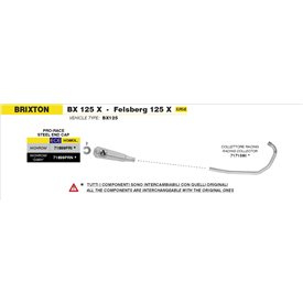 Arrow Exhaust Brixton BX 125 X / Felsberg 125 X