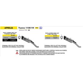 Arrow Exhaust Aprilia Tuono V4 1100 - Racing