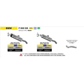 Arrow Exhaust Raccordo Bmw F 800 GS