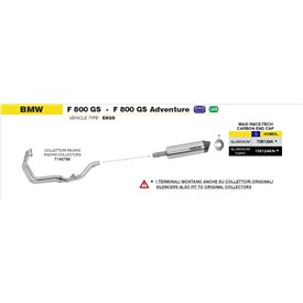 Arrow Exhaust Racing-Krümmer-Kit Edelstahl Bmw F 800 GS / Adventure