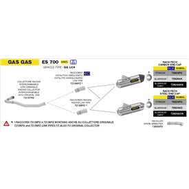 Arrow Exhaust Gas Gas ES 700