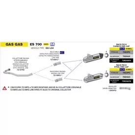 Arrow Exhaust Gas Gas ES 700