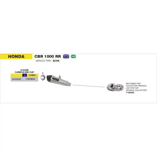 Arrow Exhaust Honda CBR 1000 RR